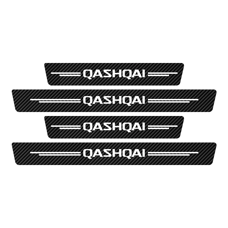 

4X наклейка на порог автомобиля для Nissan Qashqai J10 J11 J12 2013 2015 2016 2017 2018 2019 2020 2021 эмблема Qashqai