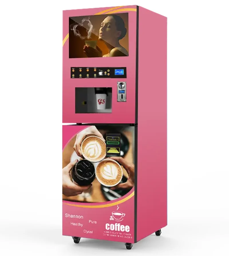 

Smart Instant Coffee Maker Beverage Fresh Juice Dispenser Machine Milk Bubble Tea Hot and Cold Drink Vending Machines Kiosk