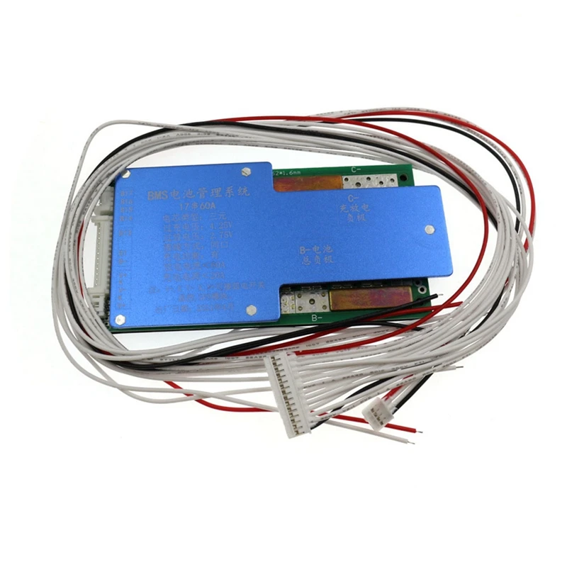 

17S 60A BMS Balance Board for Lithium Battery Protection Board Electric Bicycle Electric Tools Tricycle Power Board BMS