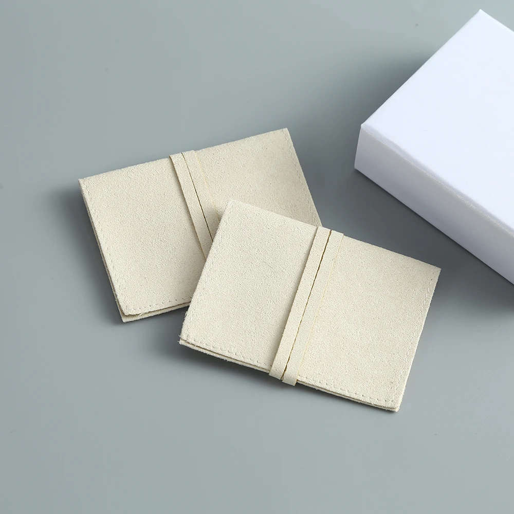 Hot Small Envelope Pouches Microfiber Jewelry Packaging for Ring Bracelet Necklace Velvet Christmas Wedding Presents Gift Bag