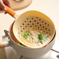 household noodles kitchen large colander temperature resistant fence strainer water filter spoon vegetable plastic drain spoon