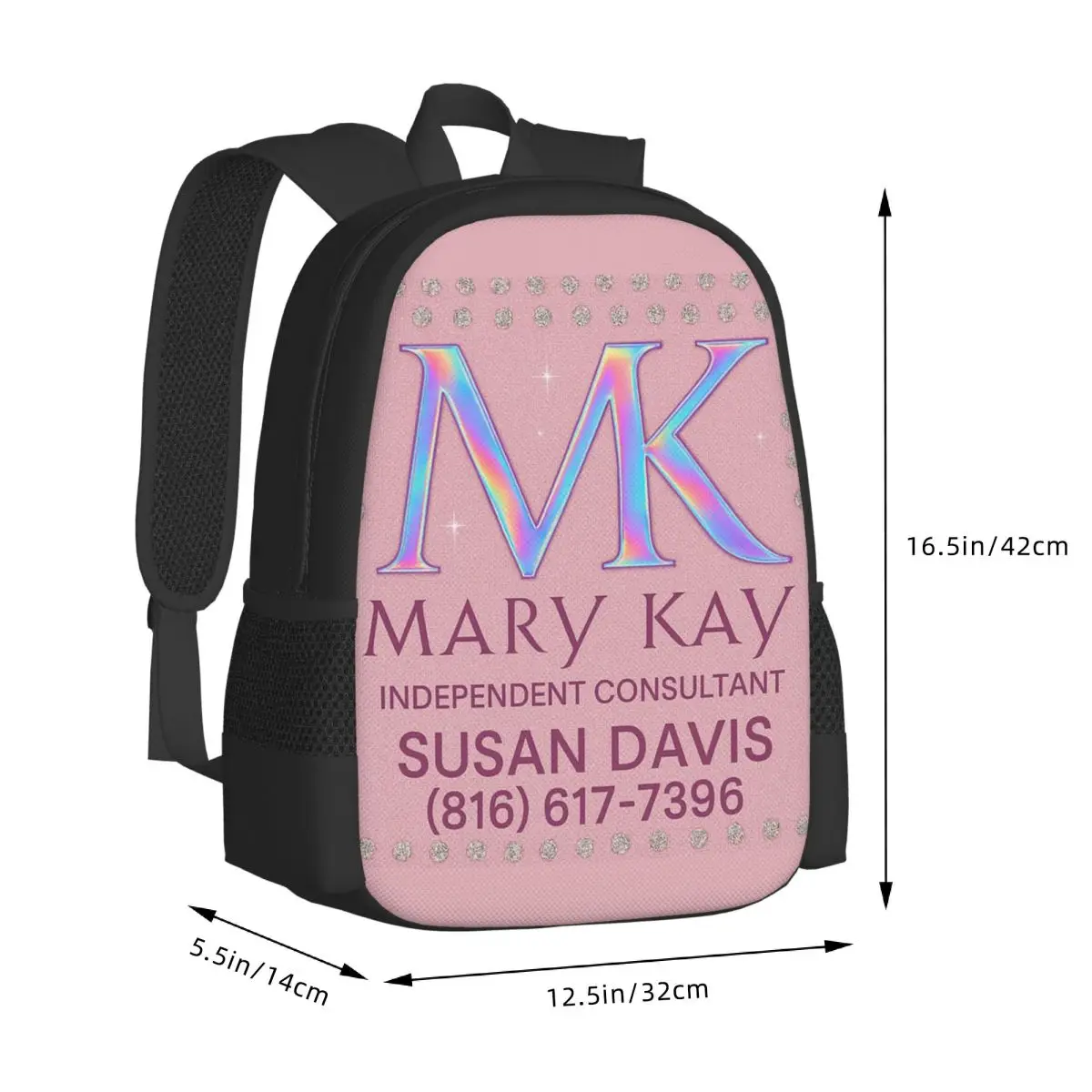 Фото Рюкзак Susan Davis Mary Kay, горячая распродажа, вместительный рюкзак для детей, школьная сумка, сумки через плечо для мужчин и женщин №3