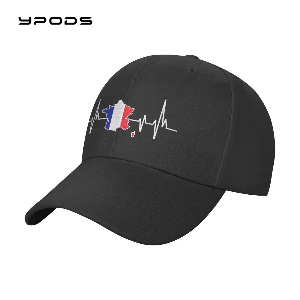 

Heartbeat France Flag Men French Proud Beanies For Woman Gorras Hombre Moto Gp Baseball Cap Balaclava Custom Hats Snapback