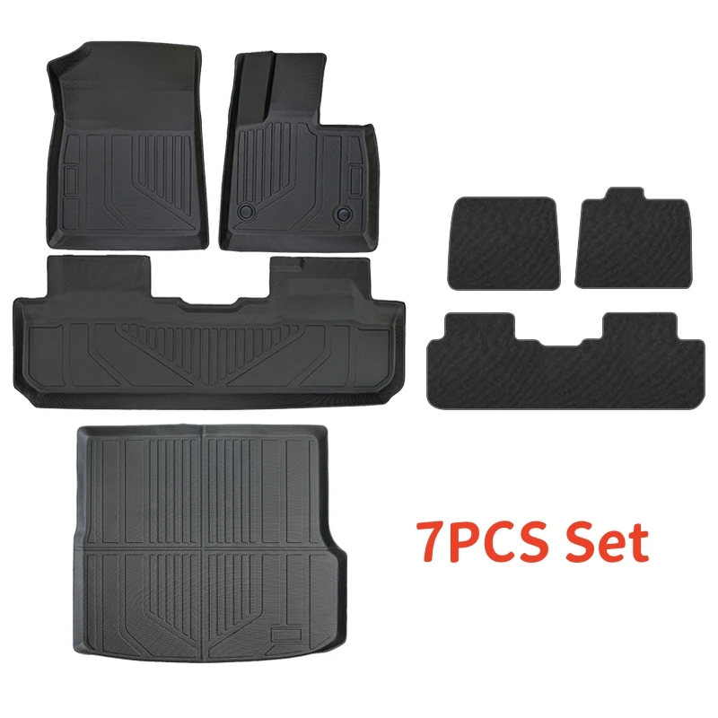 

Для BYD Sealion 6 Seal U Song Plus RHD 2024 2025 2026 Коврики и коврик в багажник из ТПЭ, всепогодные вкладыши для багажника Коврики для спинки TPE