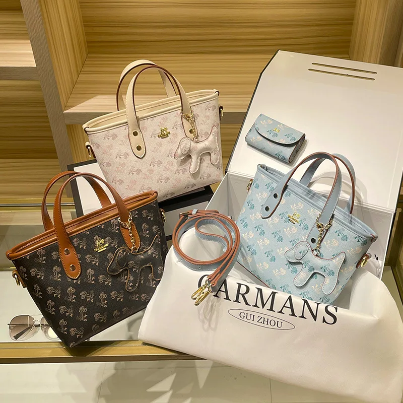 

2023 New High Quality Ladies Shoulder Messenger Bag Fashion Luxury Female Letter Bag Women's Handbags Largeapacity Shopping Bag