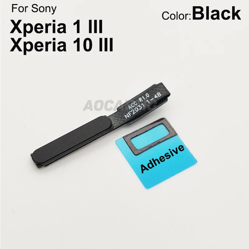 Фото Aocarmo для Sony Xperia 1 III / 10 III X1iii X10iii Mark3 переключатель питания вкл/выкл кнопка отпечатка пальца Touch ID гибкий сменный кабель №4
