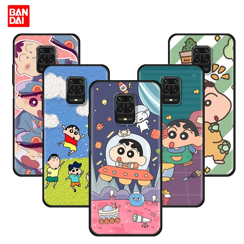 

Crayons Shin-Chan Anime Case for Xiaomi Redmi Note 7 8 9 9s 10 11 8T 11T Pro Plus 5G 4G Cover Black Black Funda Phone Silicone