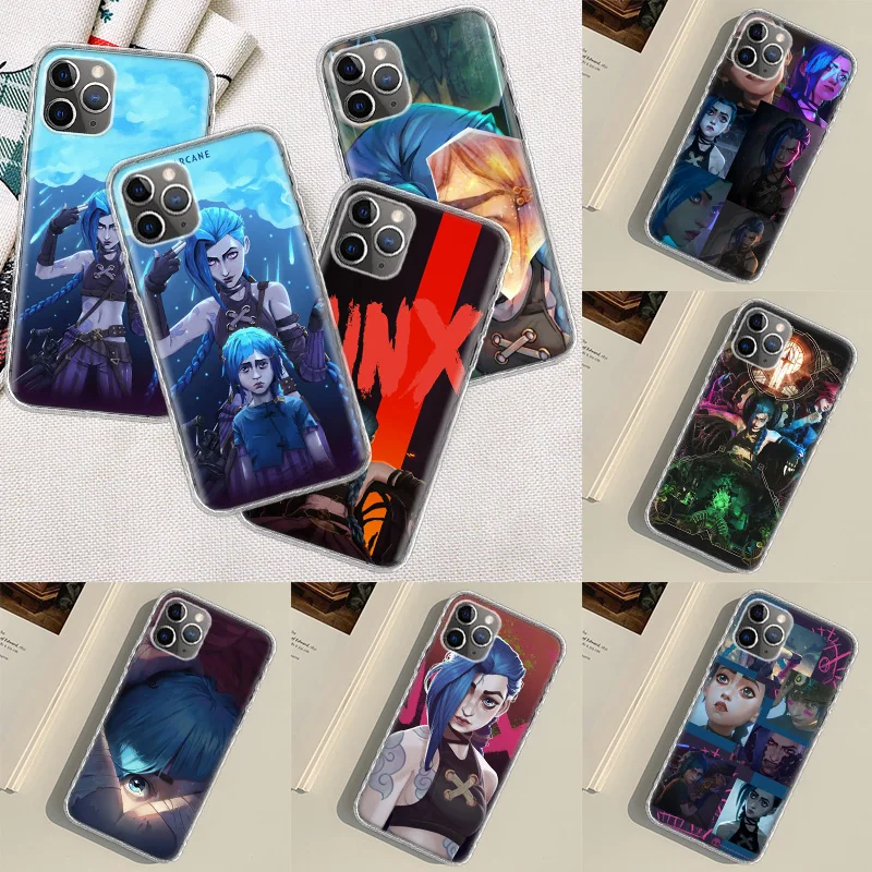 

Anime Arcane Jinx Vi Phone Case For Apple Iphone 14 13 Pro Max 11 12 Mini SE 2020 X XS XR 8 7 Plus 6 6S 5 5S Cover Shell Coque P