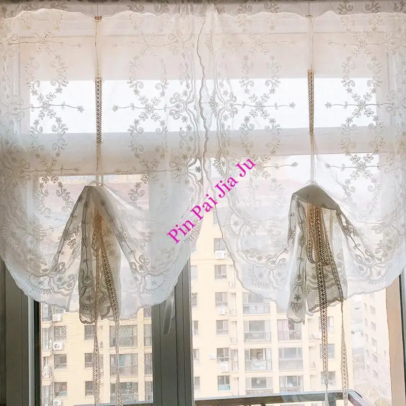 Современные белые вышитые цветы вуаль прозрачная тюль для спальни гостиной окна