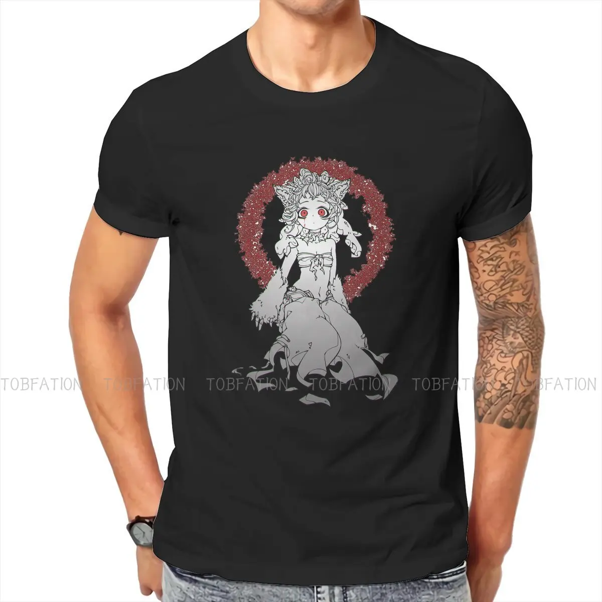 Mitty Made in Abyss Tshirt Graphic Punk T shirt Streetwear Homme Pure Cotton Oversized Tees Tops