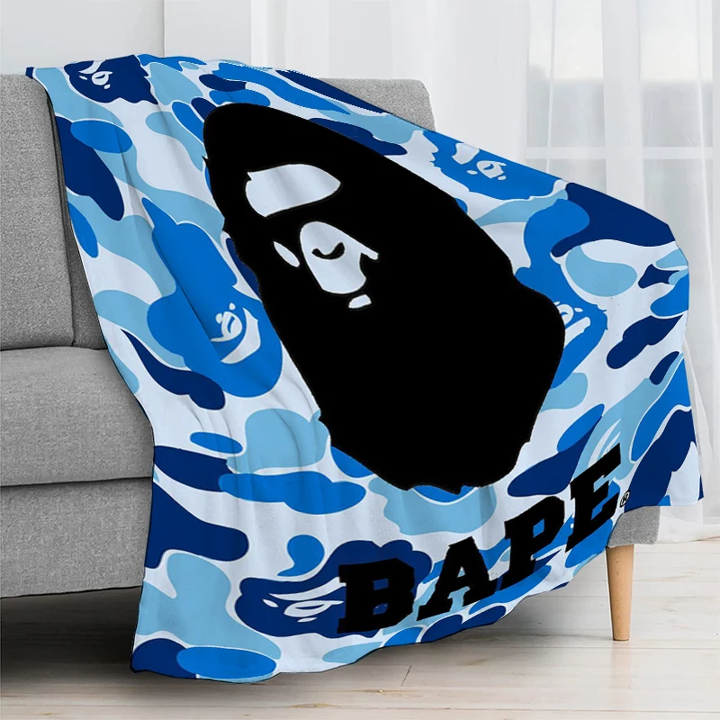 

BB-Bape Shark Hairy Blanket for Decorative Sofa Bedspread on the Bed Fluffy Soft Blankets Boho Home Decor Bedroom Decoration
