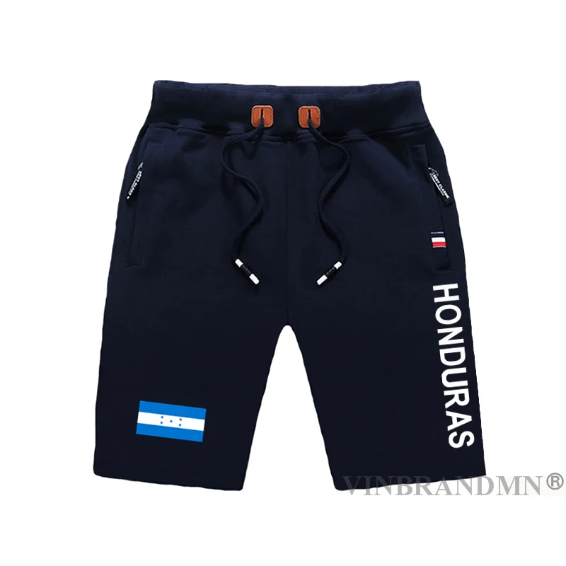 

Гондурасские мужские пляжные шорты мужские спортивные шорты с флагом, тренировочные спортивные шорты на молнии с карманами, новые хлопковые гондурасские шорты