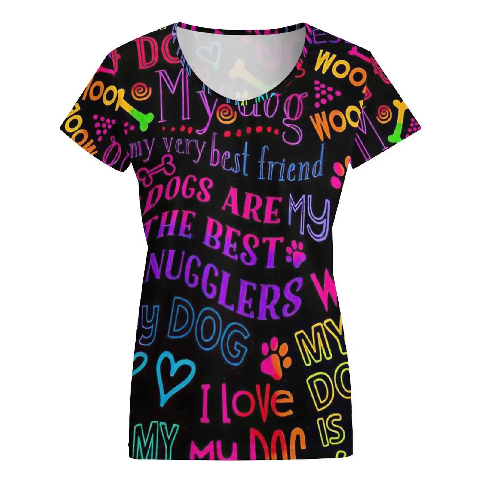 

Женская футболка с принтом граффити, футболка с V-образным вырезом и коротким рукавом в европейском и американском стиле, Новинка лета 2022