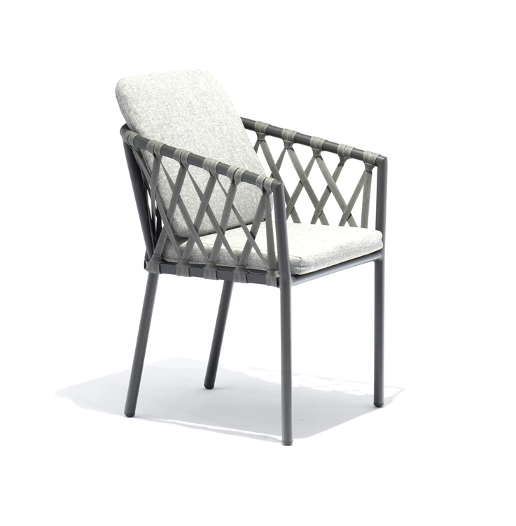 Уличная садовая мебель современный стул для гостиной с алюминиевым ремешком