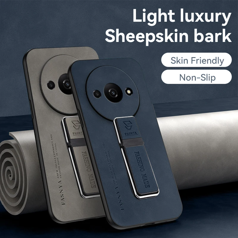 Роскошный магнитный мягкий кожаный чехол из овечьей кожи для телефона Xiaomi Redmi A3