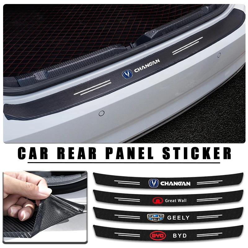 

Защитная Наклейка для багажника автомобиля, углеродная паяльная наклейка для MG 3 5 6 7 GT GS Hector HS ZS ZX EZS EHS 3SW MG3X Cross MG7 TF аксессуары