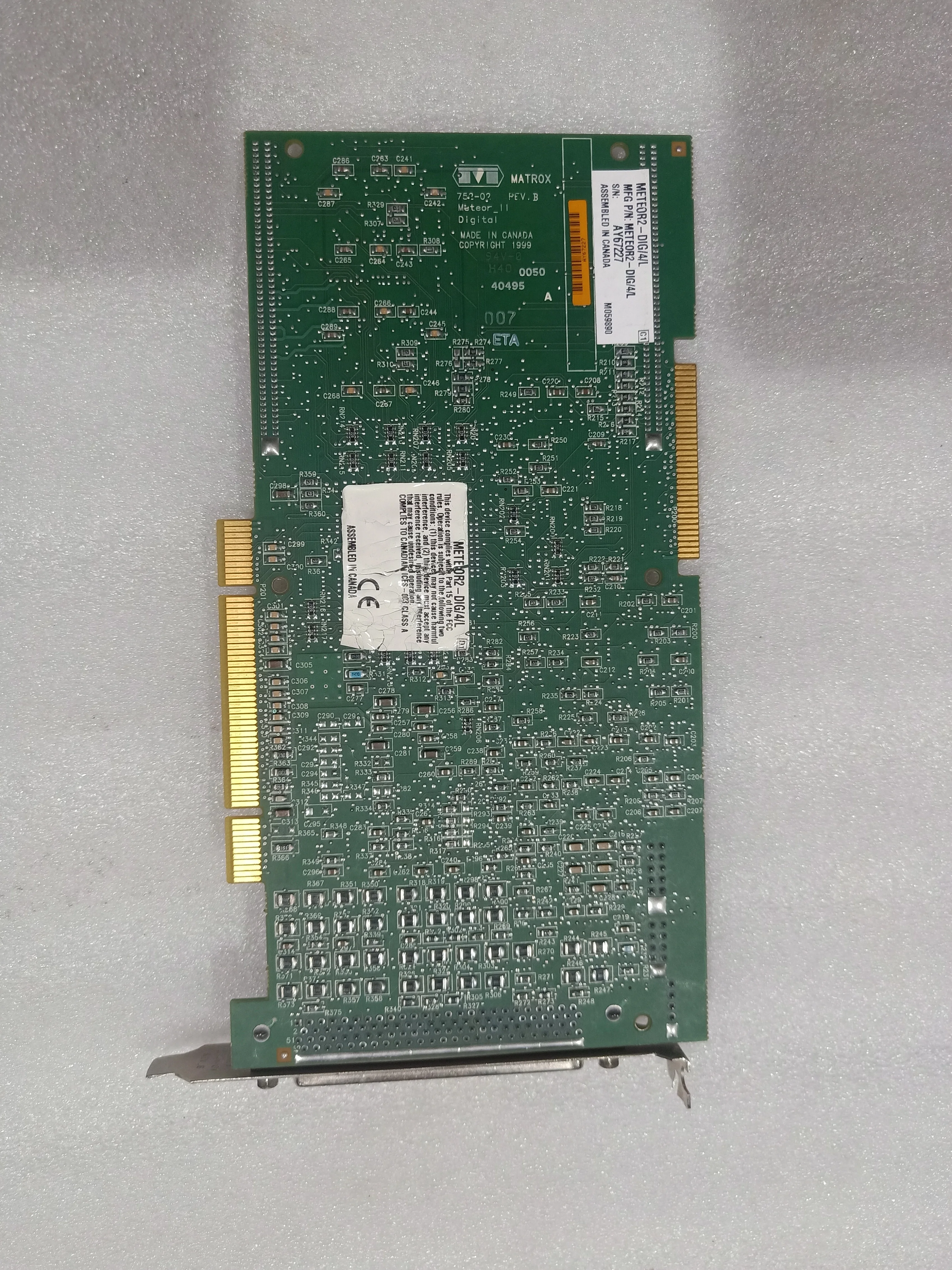 Цифровой видеорегистратор MATROX METEOR II 752-02 REV. B