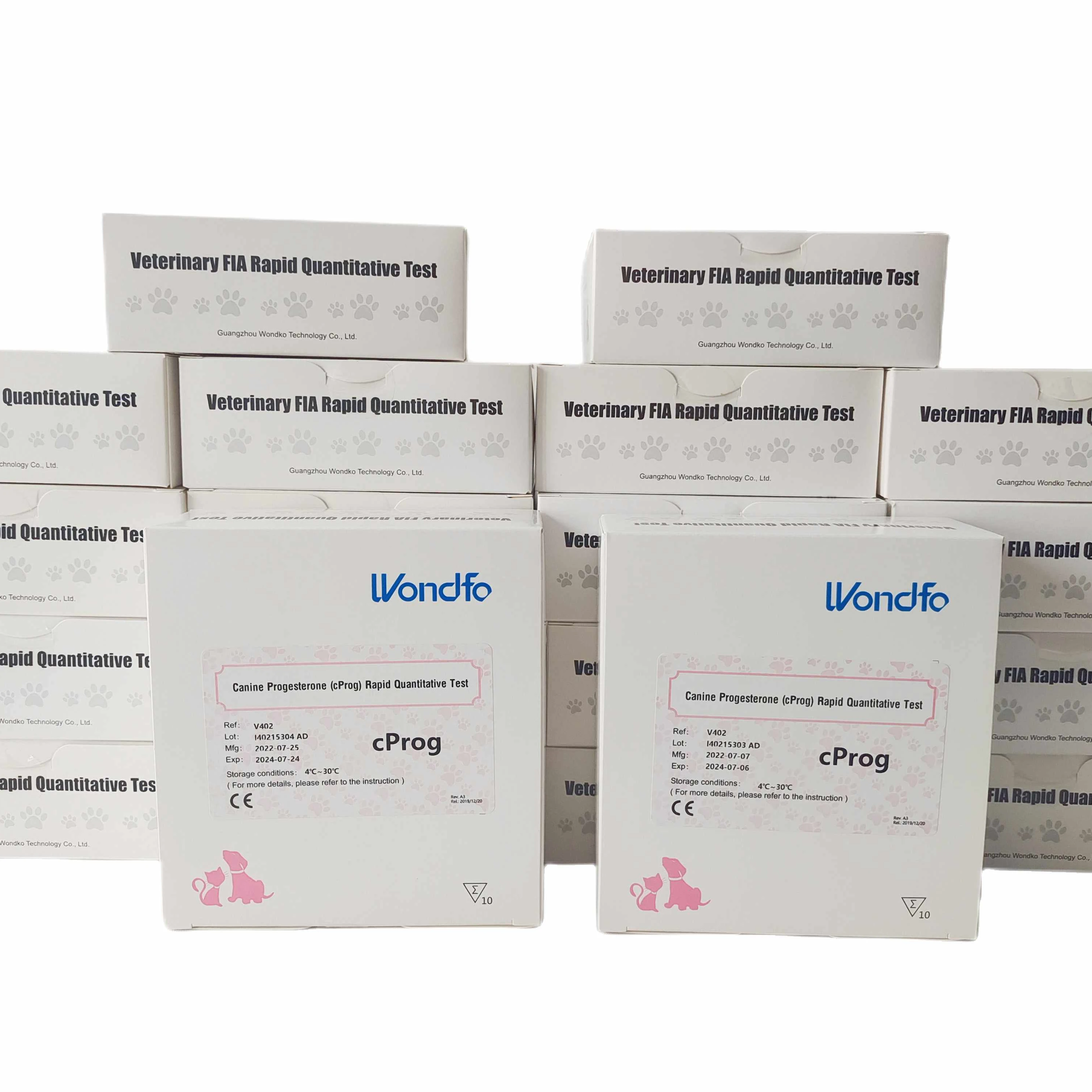 Фото Тест-набор Wondfo Vet Progesterone для определения прогестерона у собак, анализатор Finecare Dog Analyzer Canine Prog(cProg)