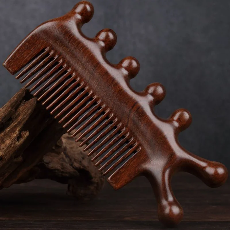 

Ebony Massage Comb Fine Tooth Massage Fish Bone Massage Comb Multifunctional Anti static Shunhair Static hair tools hair brush