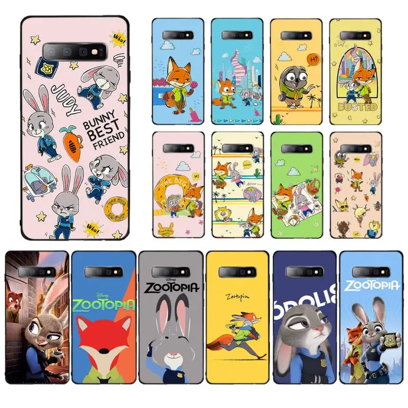 

Disney Zootopia Phone Case for Samsung S10 21 20 9 8 plus lite S20 UlTRA 7edge