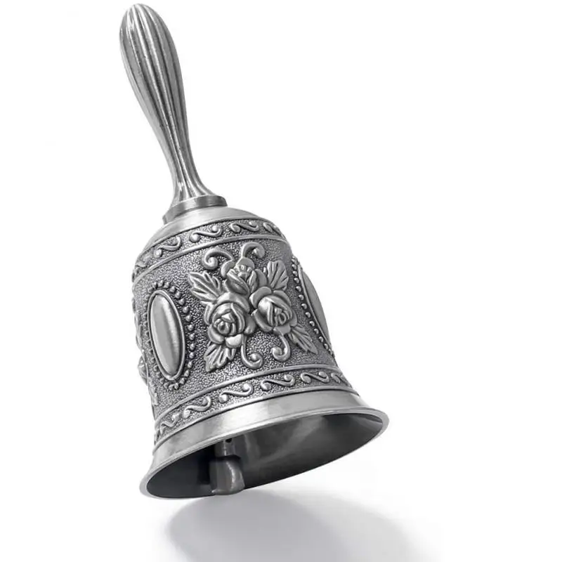 

Multi-purpose Brass Handicraft Bell Zinc Alloy Ornate Metal Call Bells Alarm Unique Hand Held Service Call Bell Electroplating