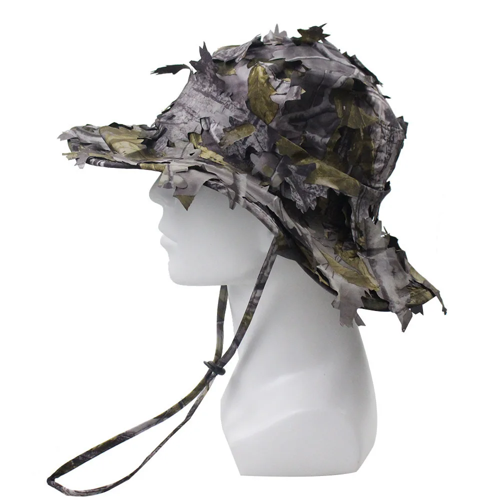 

Tactical Boonie Cap Camouflage Bucket Hat Sniper Hunting Military War Airsoft CS Hat Men Army Sun Visor Caps Hiking Camping Hats