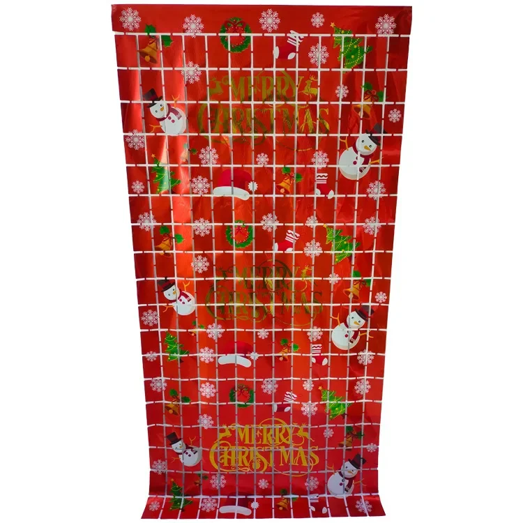 Рождественские украшения настенные тканевые блоки дождевая шелковая