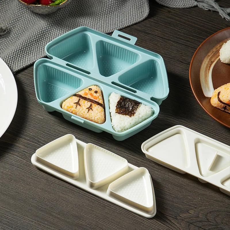 

Creative Sushi Rice Ball Box Baby Rice Ball Mold Children's Triangle Rice Making Kits Kitchen Rice Ball Box Bento Accessories