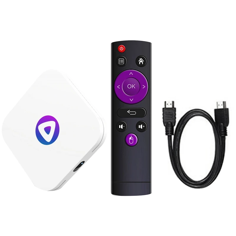 

For H96 MAX M1 Smart TV Box 4GB+32GB Rockchip 3528 Android 13 4K BT 4.0 Media Player Set Top Box Durable Easy Install US Plug