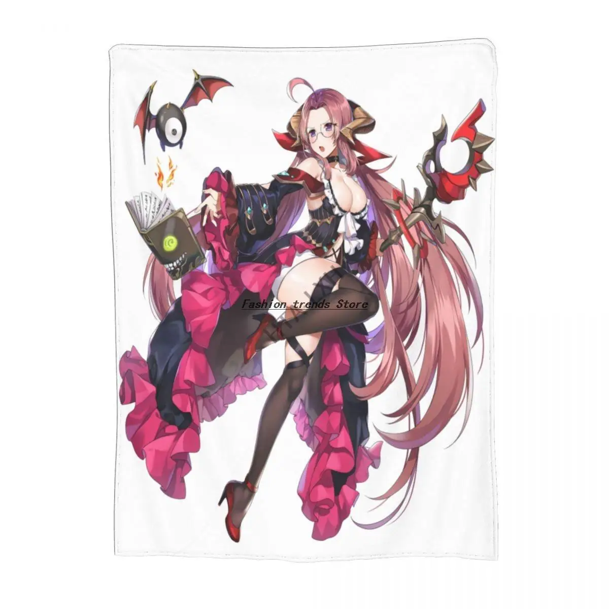 

Anime Divine Gate circe cartoon printed flannel fleece blanket soft Sherpa blanket light sofa bed blanket