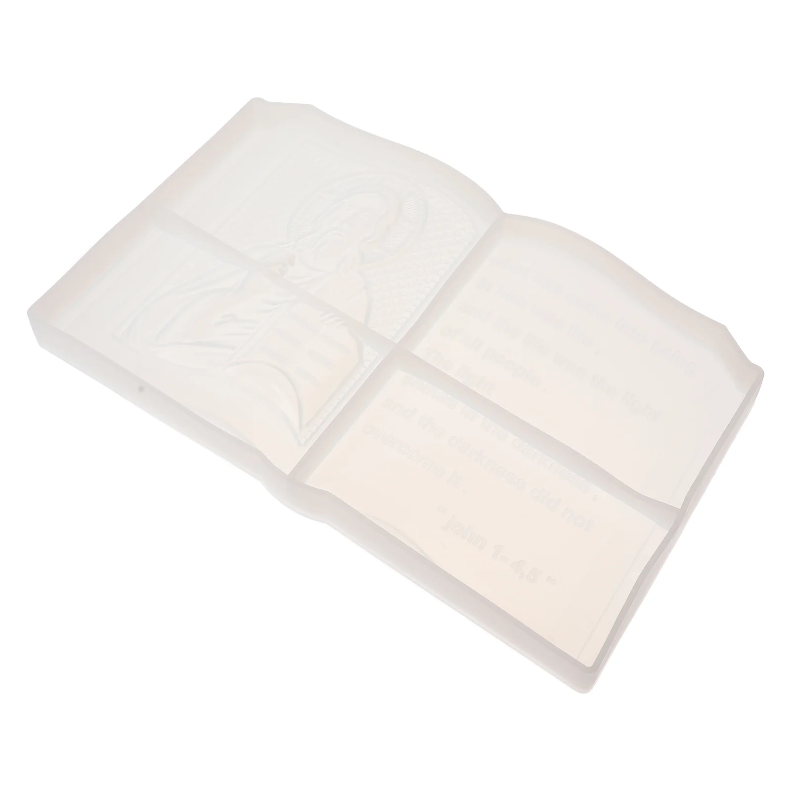 

Epoxy Resin Wall Hanging Decor 3d Bible Silicone Tray Mold DIY Book Jewelry Holy Making Molds