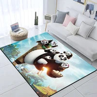 3d printing panda non slip printed carpet for living room large area rug soft carpet home decoration mats boho rugs dropshipping