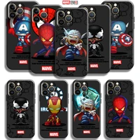 marvel cartoon iron man spiderman for apple iphone 13 12 11 pro mini x xr xs max se 6 6s 7 8 plus phone case coque