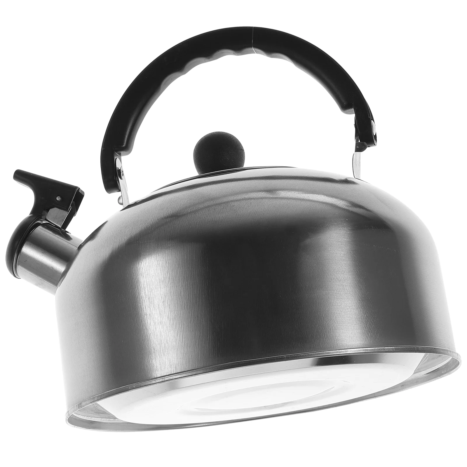 

Chirping Kettle Whistling Teapot Camping Cooking Stove Vintage Flat Base Glass Stainless Steel Container Boiling Universal