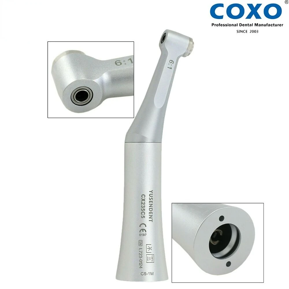 COXO Dental 6:1 Endodontic Handpiece Low Speed Mini Contra Angle fit Dentsply Wave One SIRONA VDW NSK CX235 C5-1M