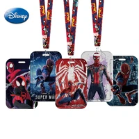 disney anime figure spiderman card cover case student campus card cartoon hanging bag card holder lanyard id card kids toy gifts