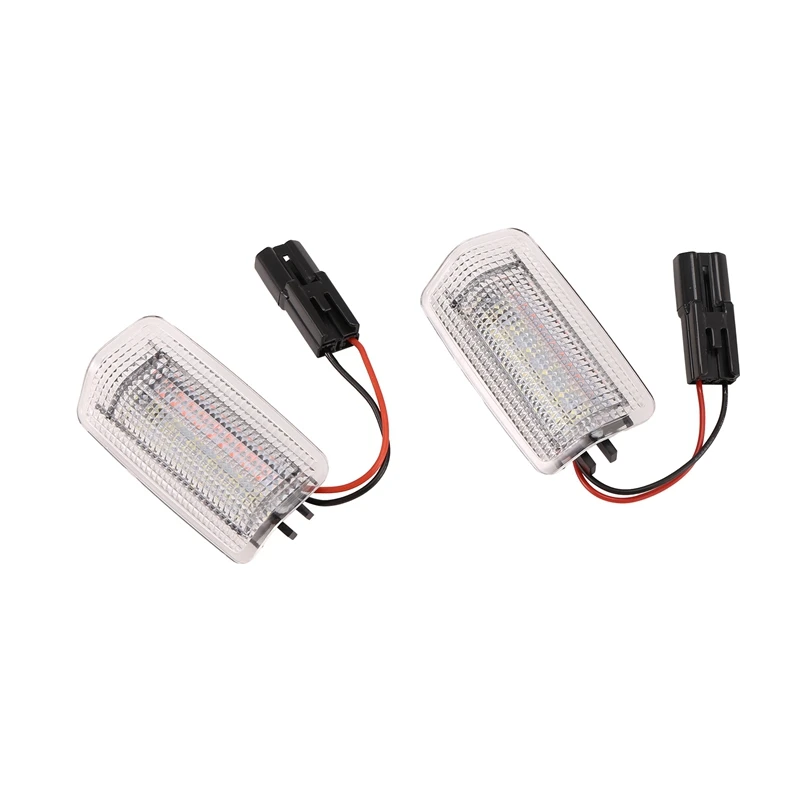 2Pcs White Red Car Led Door Courtesy Light For Toyota Wish Prius Camry Alphard