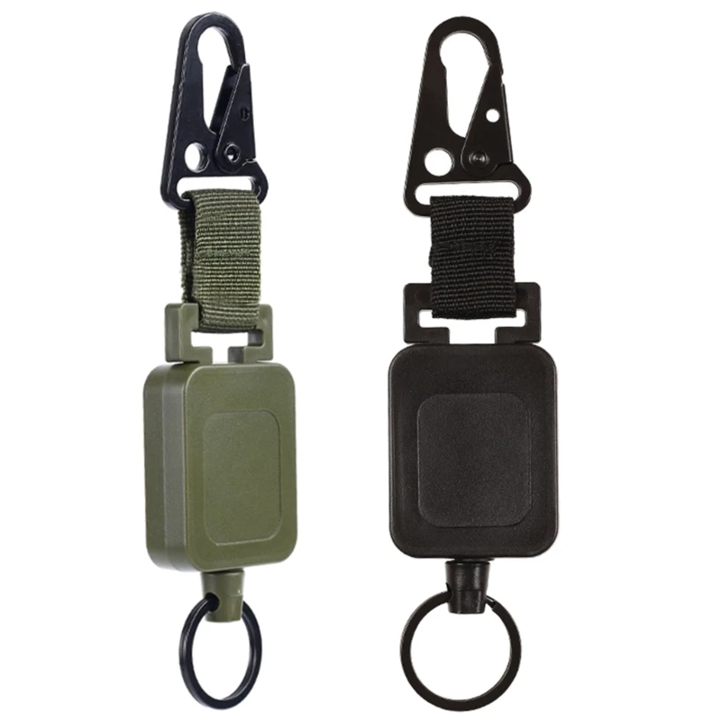 

Heavy Duty Retractable Keychain Carabiner Keychains Retractable Badge Holders GXMF