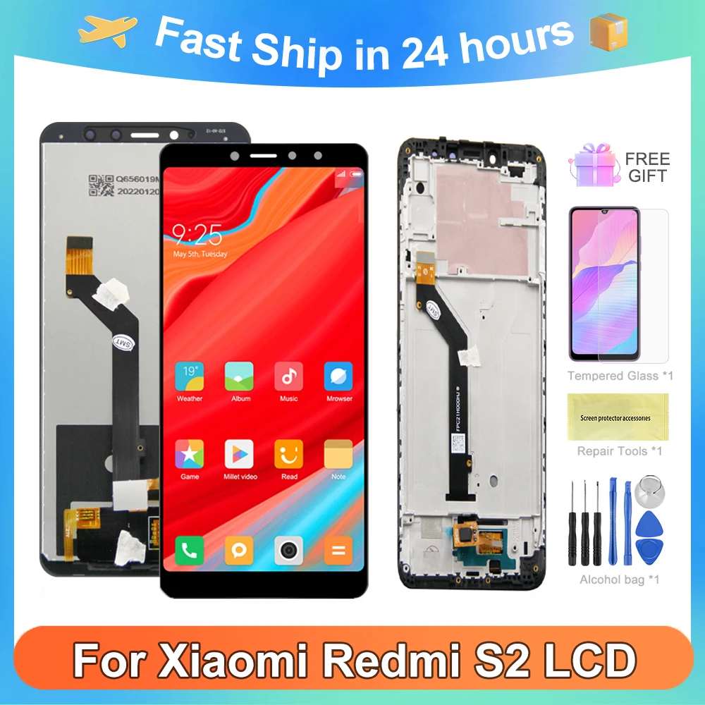 

ЖК-дисплей 5,99 ''для Xiaomi Redmi S2, сенсорный экран с дигитайзером в сборе для Redmi Y2, Redmi S2, запчасти для экрана M1803E6G, ЖК-дисплей
