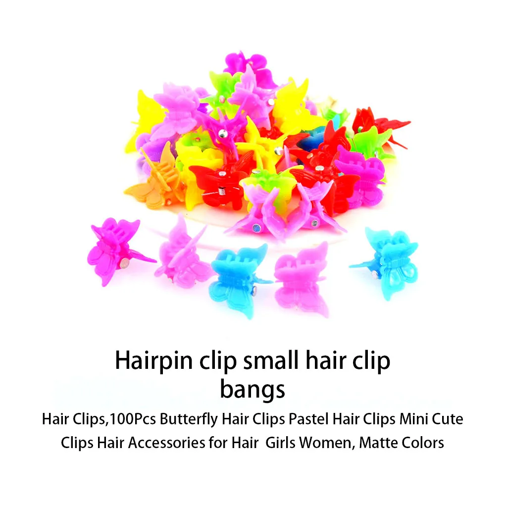 

Детские зажимы для волос 100 штук рандомный цвет