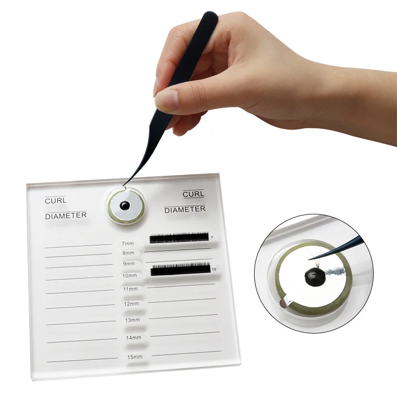 

Acrylic Eyelashes Lashes Display Palette Extensions Pallet & Bandage Lash Glue Pad Eyelash Stand Holder Extension Makeup Tools