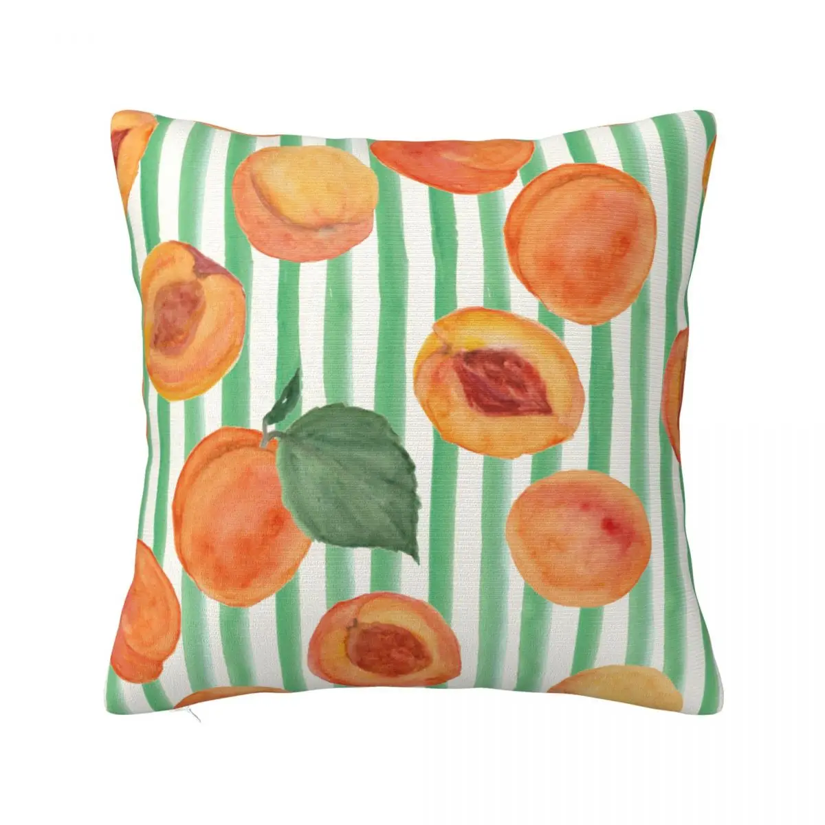 

Peach Cute Fruit Pillowcase Soft Polyester Cushion Cover Decor Pillow Case Cover Home Zippered 45*45cm