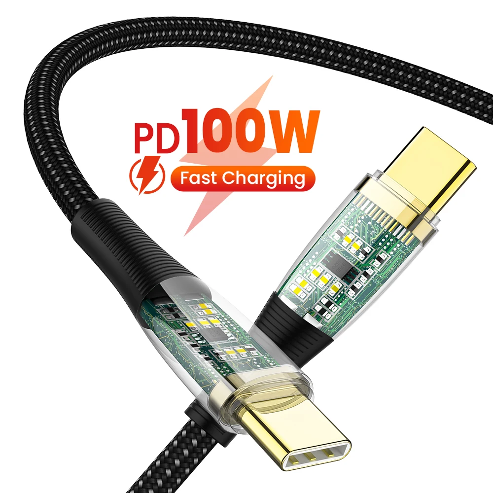 

Кабель USB Type-C для быстрой зарядки, 6 А, 100 Вт