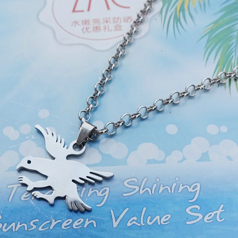 

12 Pieces Eagle Necklace Stainless Steel Flying Hawk Bird Falcon Jewelry For Men Women Wholesale