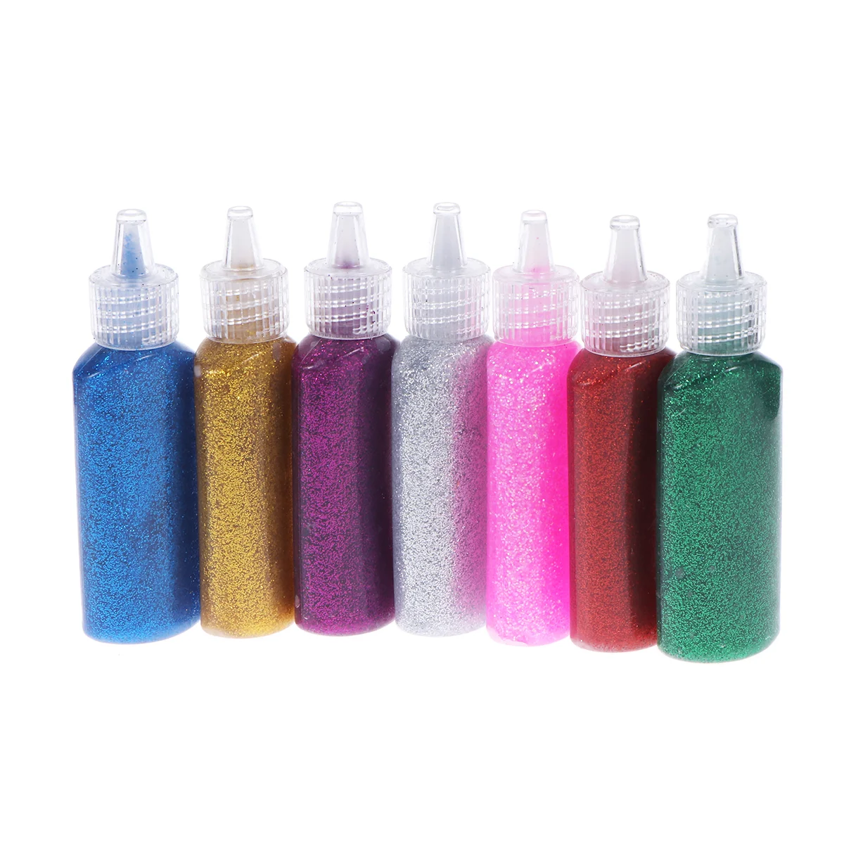 

7 Pcs Glitter Glue Set Children Painting Tools for DIY Wooden Crafts Paper Cutting Artificial Flowers
