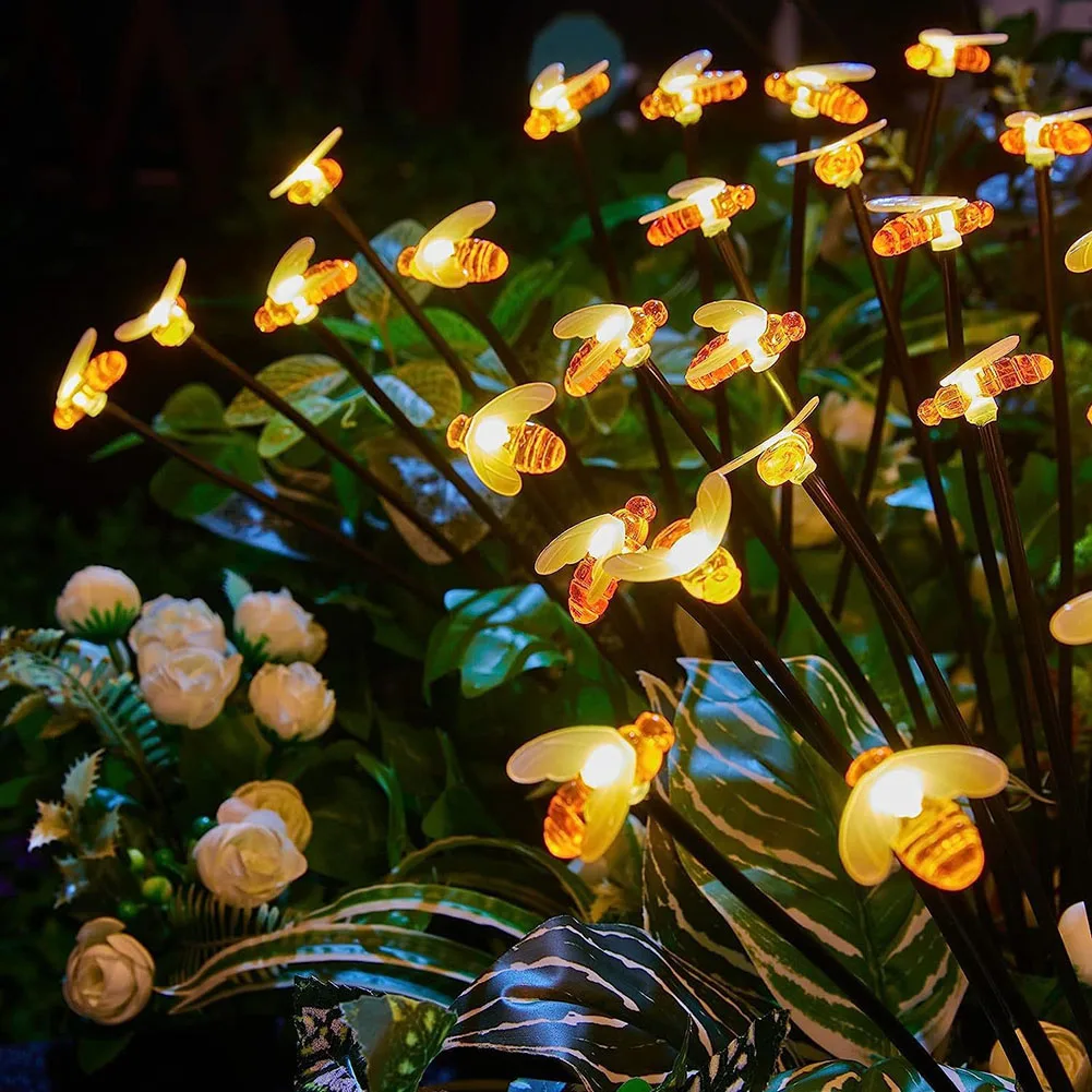 

Solar String Light Honey Bees Solar Lawm Lamp Outdoor Fairy Lights Garlands Garden Landscape Lights Home Garden Patio Decor
