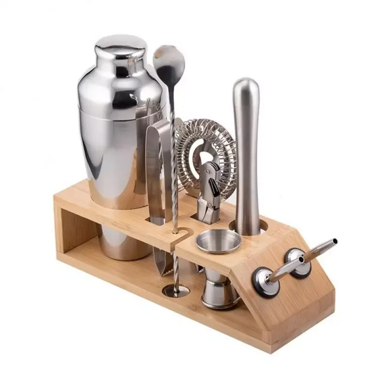 

Cocktail Shaker Making Set,10pcs Bartender Kit For Mixer Wine Martini, Stainless Steel Bars Tool, Home Drink Party Accessories