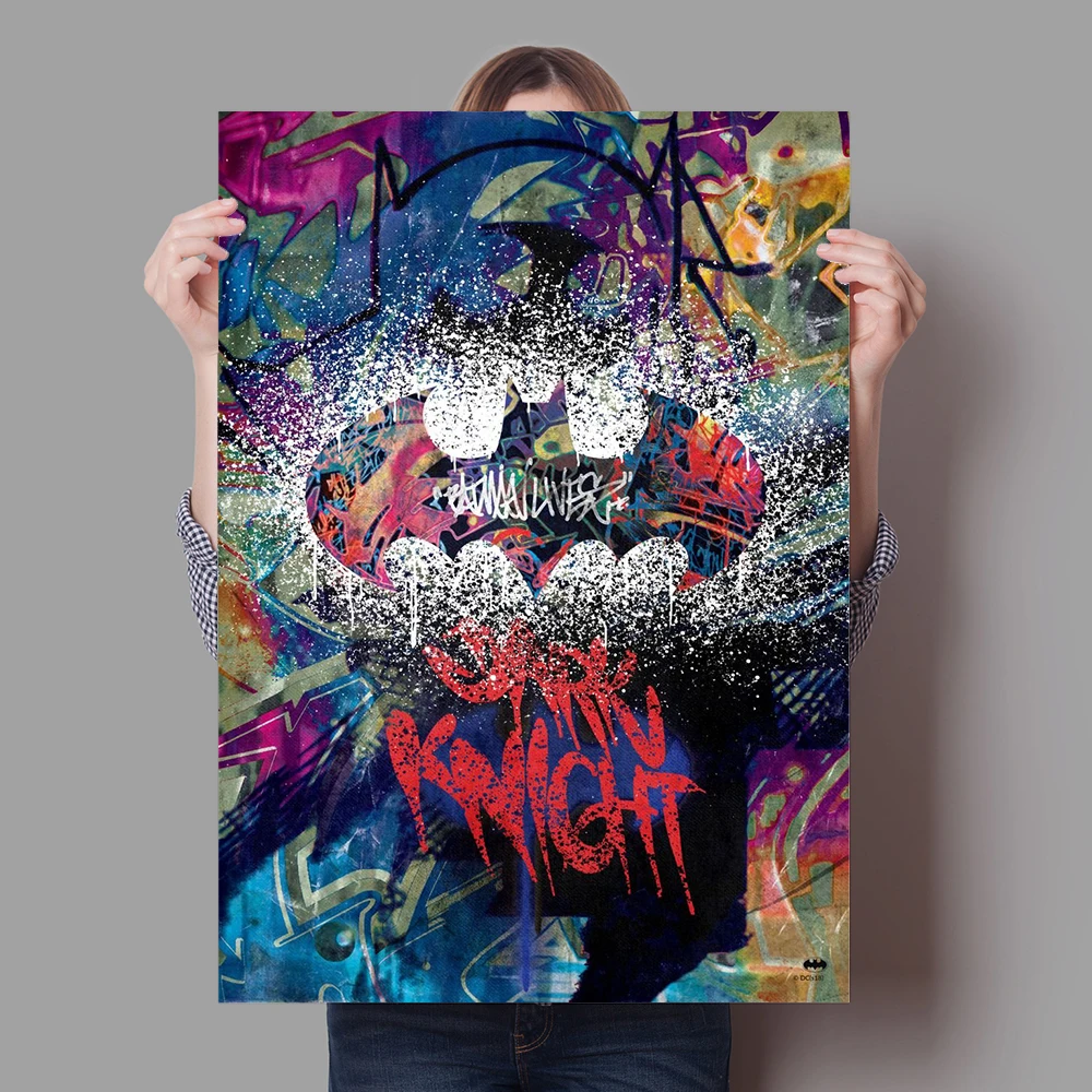 DC Лига Справедливости дневной свет Темный рыцарь летучая мышь икона Картина на