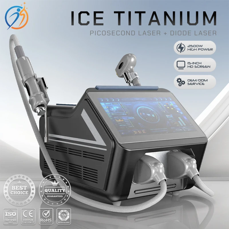 Профессиональный диодный лазер Nd YAG 2 в 1 аппарат удаление татуировок