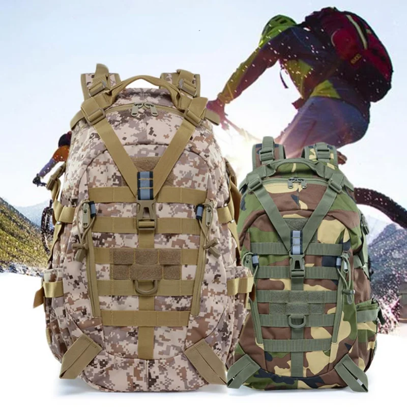 

25L Military Tactical Backpack Molle Waterproof Army Men Backpack Outdoor Trekking Hiking Camping Travel Camouflage Hunting Bags